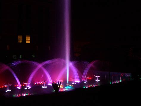 Ukraine Water Fountain Project Combining with Water Screen Fountain and LED - China Fountain and ...
