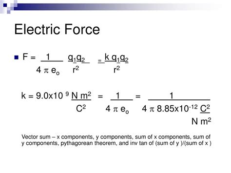 PPT - Electrostatic Formula PowerPoint Presentation, free download - ID:3218666