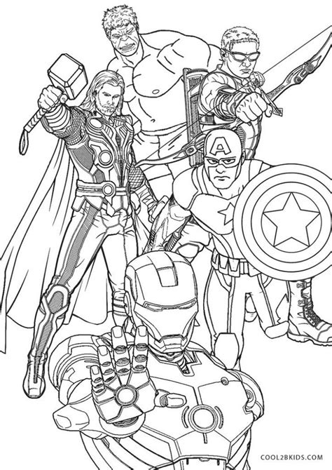 Free Printable Superhero Coloring Pages for Kids | Avengers coloring ...