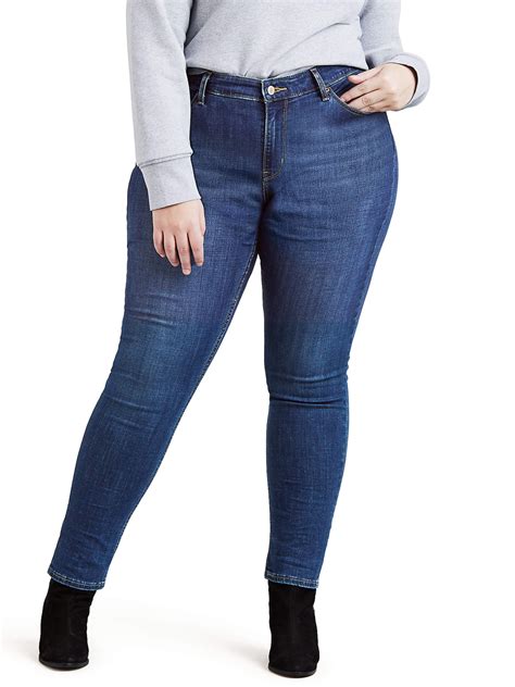 Levis Women's Plus Size 711 Stretch Mid Rise Skinny Jeans - Walmart.com