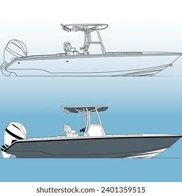 Fishing Boat Side View Vector Illustration Stock Vector (Royalty Free) 2401359515 | Shutterstock