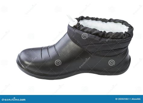 Black rubber female shoes stock photo. Image of sponge - 28302582