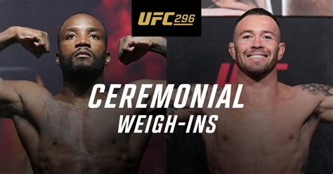 UFC 296 Ceremonial Weigh-in - MMAWeekly.com | UFC and MMA News, Results, Rumors, and Videos