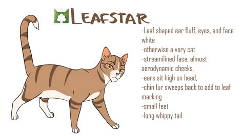 Alex's Warrior Designs - Leafstar! I need more Skyclan cats on this blog...