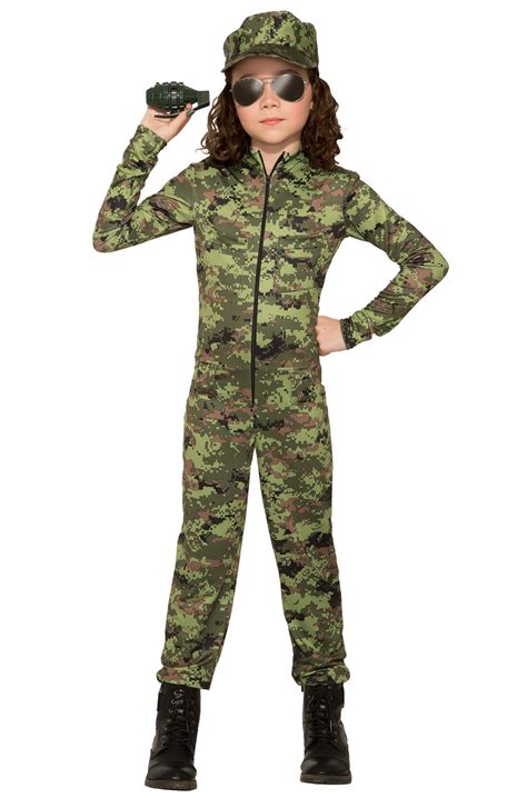 Army Girl Child Costume (Small) - PureCostumes.com