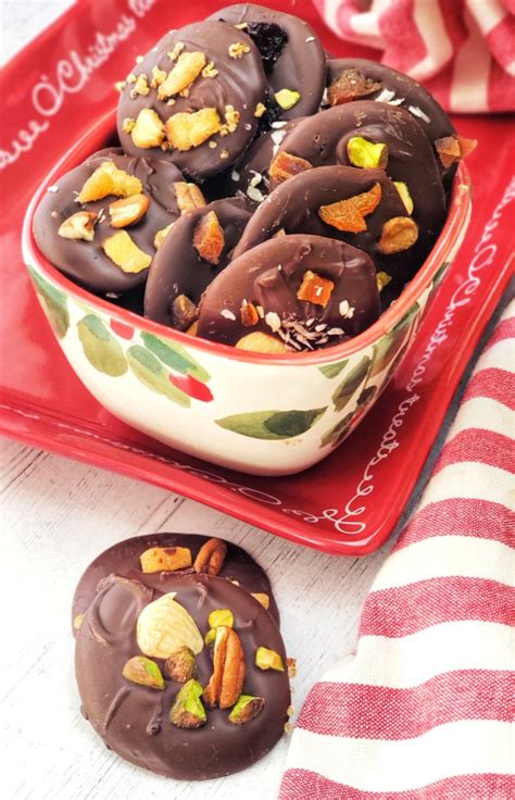 Mendiants – Dried Fruit & Nut Chocolate Candy - thefitfork.com