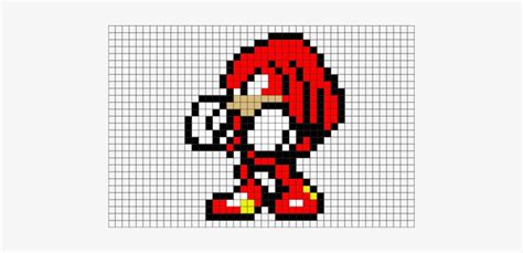 Download Knuckles Pixel Art Minecraft - HD Transparent PNG - NicePNG.com