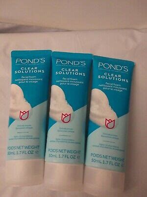 POND’S Clear Solutions Facial Foam 1.7oz x3 856097008999 | eBay