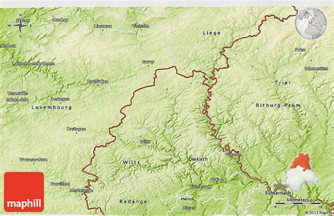 Physical 3D Map of Clervaux