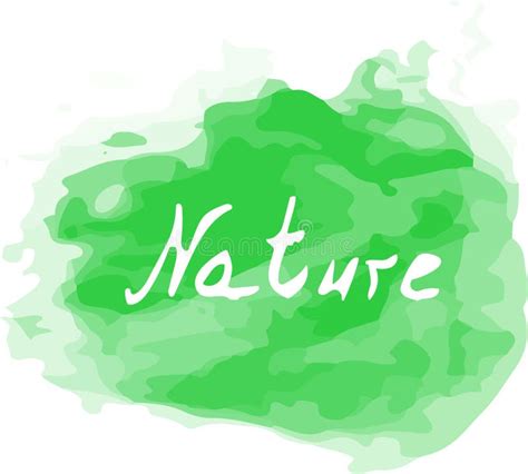 Nature word art stock vector. Illustration of organic - 15307001