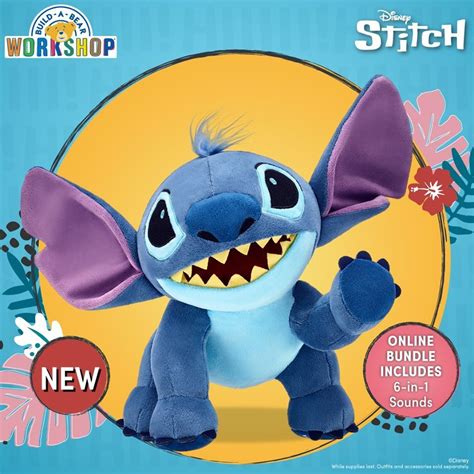 Exciting New Stitch Plush From Build-A-Bear Workshop | Chip and Company | Build a bear, Disney ...