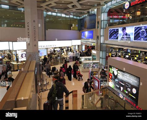 Duty Free Passenger terminal at Abu Dhabi International Airport Stock ...