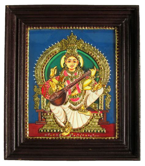 Buy Authentic Saraswati Tanjore Painting