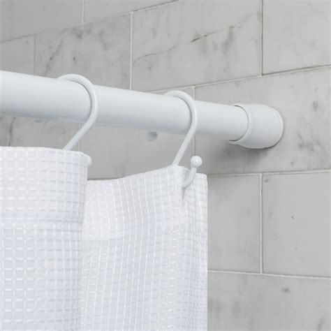 Better Homes & Gardens Easy Hang Rustproof Aluminum Basic Shower Curtain Tension Rod, Adjustable ...