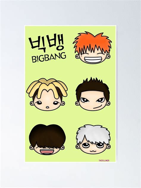 "Big Bang Fan Art 1.0" Poster by printwagon | Redbubble