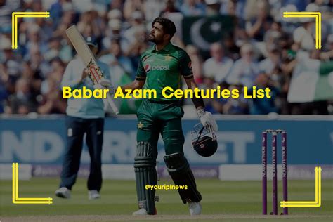 Babar Azam Centuries List - Records Of | Test | ODI | T20