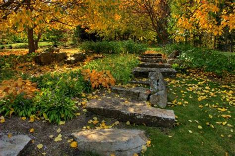 Fall in the Kurimoto Japanese Garden, Devonian Botanic Garden, near Edmonton, Alberta - Picture ...