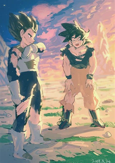 #Goku #Vegeta #Fanart | Dragon ball art, Dragon ball artwork, Anime ...