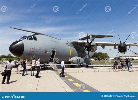 Airbus A400 Military Cargo Plane Editorial Stock Image - Image of company, show: 81706169