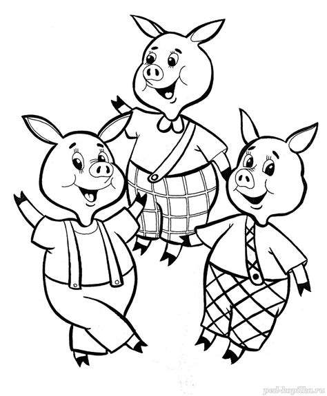 Free Printable Three Little Pigs Coloring Pages