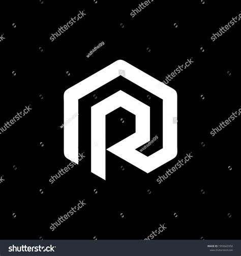 R Monogram Logo Design Modern Creative Stock Vector (Royalty Free ...