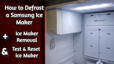 Samsung Ice Maker Forced Defrost - How to Fix and Thaw a Samsung Ice Maker That's Frozen Up ...