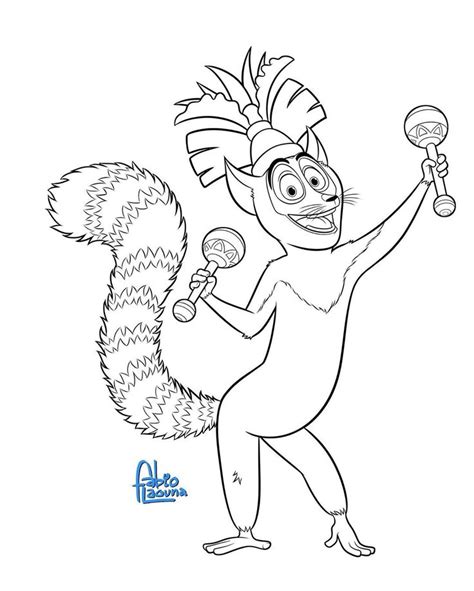Fabio Laguna on Instagram: “🎼I like to move it, move it🎼, King Julian, character pose done for ...