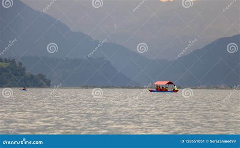 Boating in Phewa Lake stock image. Image of phewa, people - 128651051