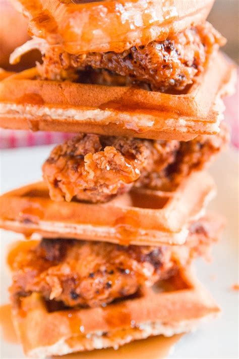 Skillet Fried Chicken and Waffles - Dad With A Pan