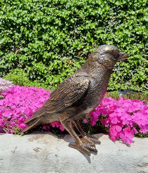 Lifelike Bronze Bird Garden Statues Garden Ornaments - Etsy