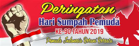 Desain Banner / Spanduk Sumpah Pemuda Siap Cetak - kurasaurus