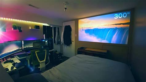 Small Bedroom Projector Setup : Projector in bedroom home cinema projector best projector ...
