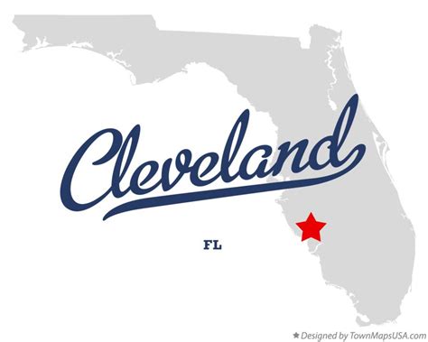 Map of Cleveland, FL, Florida