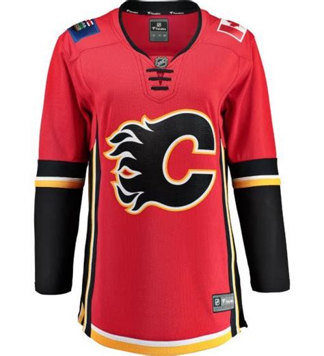 CALGARY FLAMES FANATICS WOMEN'S BREAKAWAY REPLICA HOME NHL HOCKEY ...