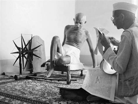 Gandhi and His Spinning Wheel: The Story Behind a Famous Photo | Time.com