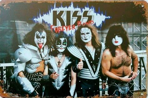 KISS Forever Band tin metal sign MAN CAVE brand new ...