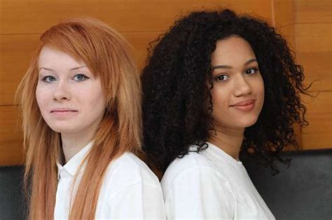 Lucy and Maria Aylmer | Biracial twins, Hair, Twin sisters