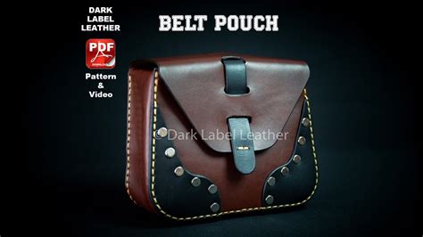 Leather Belt Pouch PDF Pattern Tutorial Digital Download Waist Bag ...