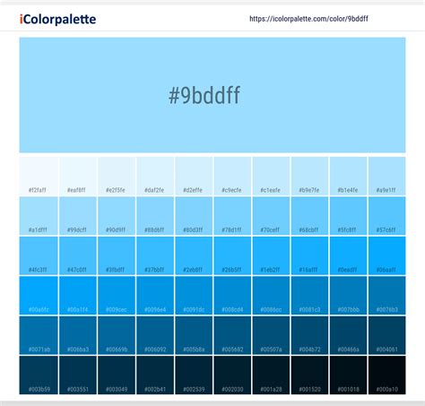 Columbia Blue Color | 9bddff information | Hsl | Rgb | Pantone