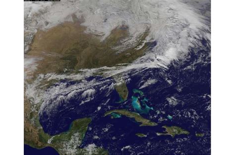 Image: Satellite view of big snowstorm for the Northeastern U.S.