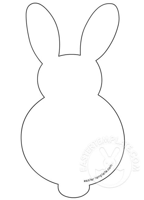 Easter Bunny shape activity | Easter Template | Easter templates ...