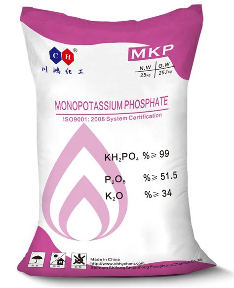 Potassium dihydrogen phosphate MKP - Industry - 四川什邡市川鸿磷化工有限公司，六偏磷酸钠厂家，磷酸三钠厂家，磷酸氢二铵厂家——什邡化工公司