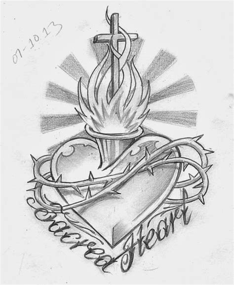 Sacred Heart Tattoo | Fresh Tattoo Ideas