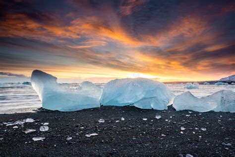 Beautiful Diamond Beach in Iceland Stock Image - Image of background, jokulsarlon: 171587533