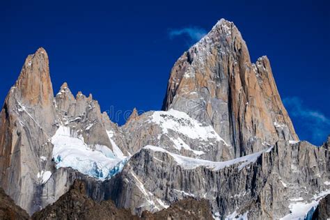 Mountain of Fitz Roy at Sunny Day Stock Photo - Image of scenery, summit: 118192320