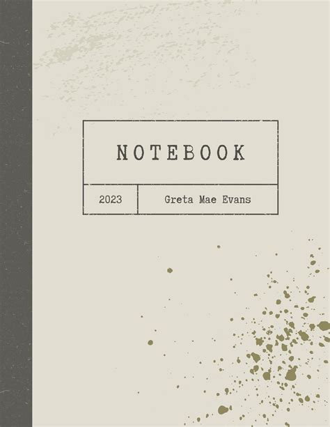 Aesthetic Printable Notebook Covers Best Free Templates, 56% OFF