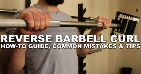 Reverse Barbell Curl Exercise Form Guide with Video & Pictures