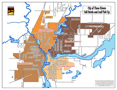 Three Rivers Michigan Map