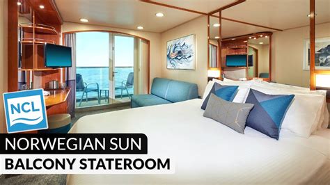 Norwegian Sun | Balcony Stateroom Tour & Review 4K | Category BA, BB - YouTube