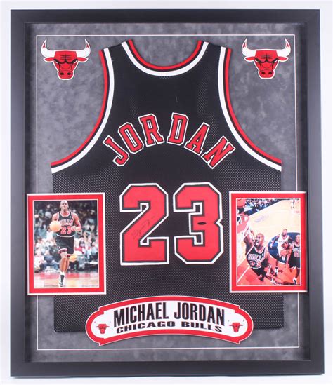 Michael Jordan Signed 34x40 Custom Framed Jersey (PSA LOA) | Pristine Auction